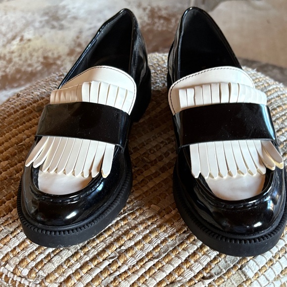 Marc Fisher Shoes - Marc Fisher Black and White Loafers